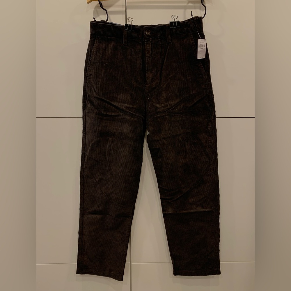 GAP dark brown corduroy pants men 29/30 NWT